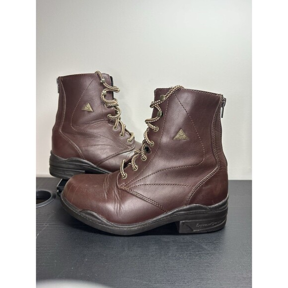 Mountain Horse Riding Boots Women’s US 6 Brown Leather Ankle Back Zip #1375 - Picture 3 of 16